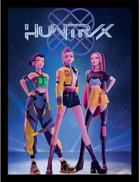 Poster cu ramă Pyramid Animation: KPop Demon Hunters - Huntrix