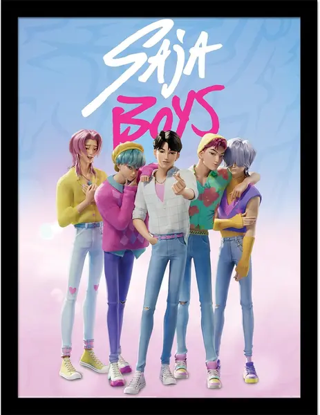 Poster cu ramă Pyramid Animation: KPop Demon Hunters - Saja Boys