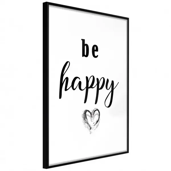 Poster - Don't Worry, cu Ramă neagră, 40x60 cm