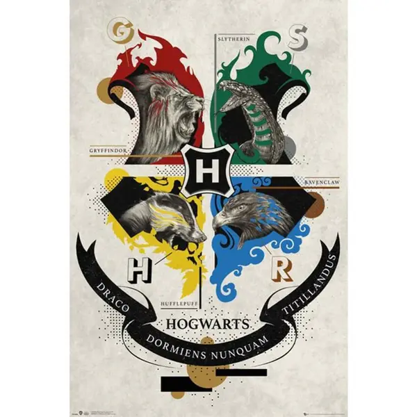 Poster Harry Potter - Animal Crest (91.5x61)