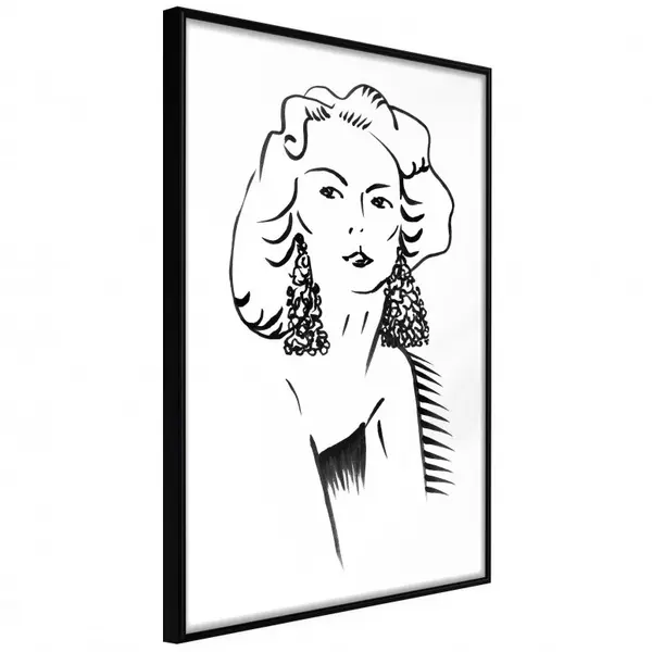 Poster - Hypnotic Earrings, cu Ramă neagră, 20x30 cm