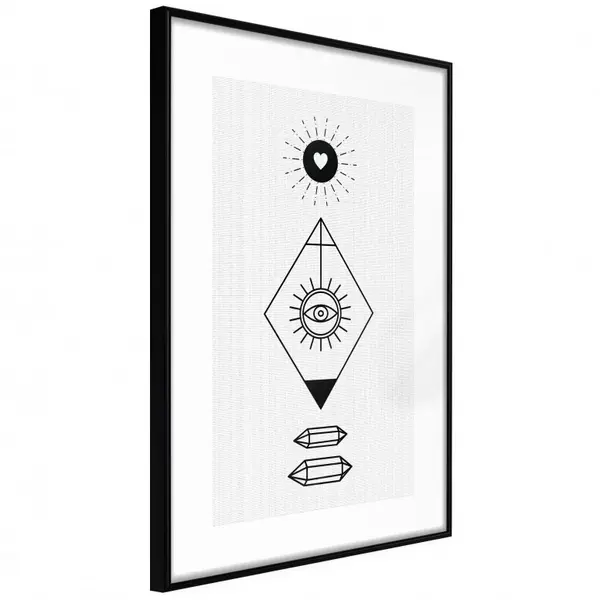 Poster - Intuition, cu Ramă neagră, 20x30 cm