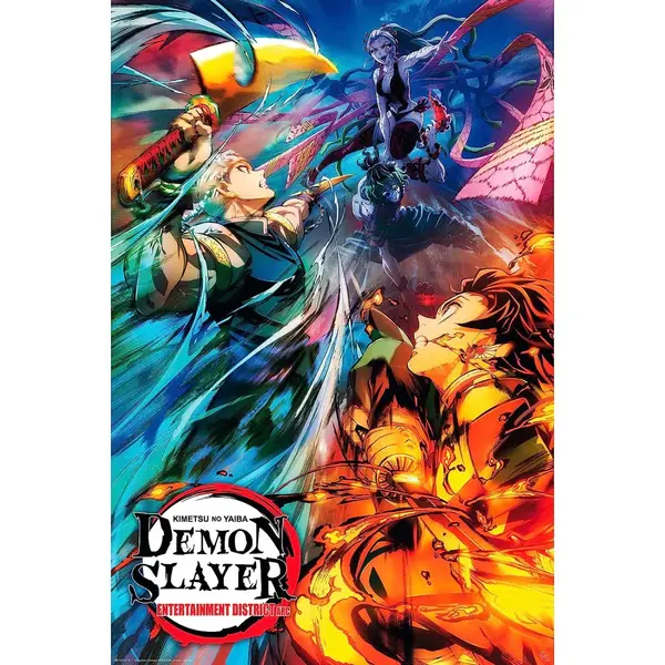 Poster Maxi Demon Slayer - 91.5x61 - Key Art 2