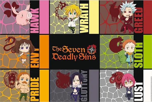 Poster maxi GB eye Animation: The Seven Deadly Sins - Chibi Sins