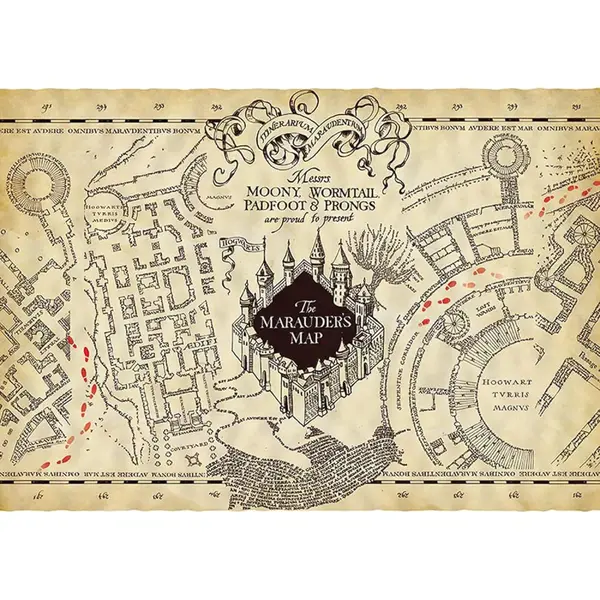 Poster Pergament Harry Potter - Marauder's Map
