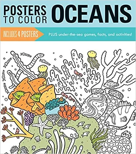 Posters to Color: Oceans | Running Press