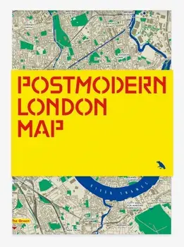 Postmodern London Map. Guide to postmodernist architecture in London, Sheet Map/Owen Hopkins