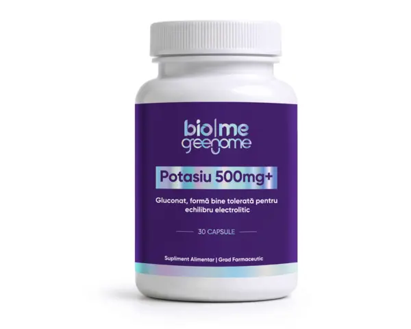 Potasiu (gluconat) 500mg+, 30 capsule - Default Title