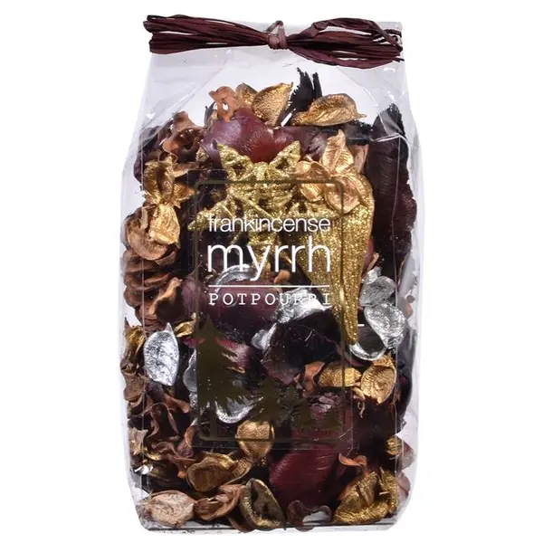 Potpourri decorativ pentru Craciun cu aroma de Frankinsence Myrrh,180g