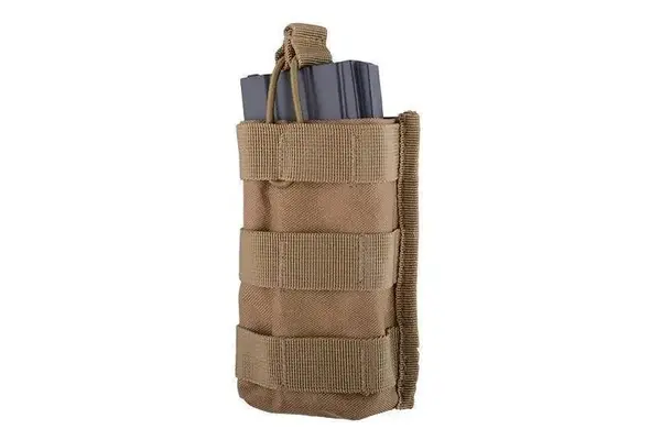 Pouch tactic incarcator open top - TAN