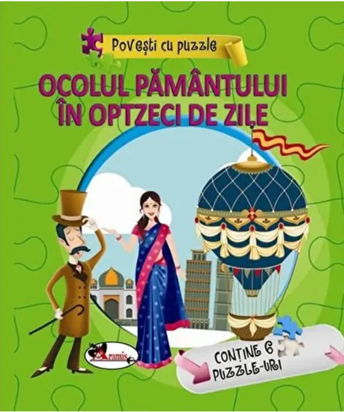 Povesti cu puzzle - Ocolul Pamantului in 80 de zile |