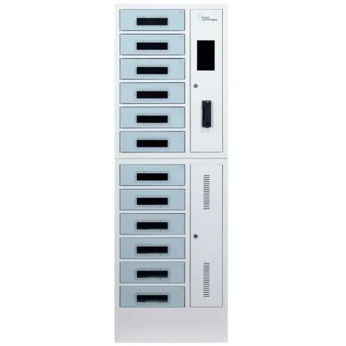 Power Technologies Statie de incarcare Power Technologies SC-Locker-12, pentru 12 device-uri, dimensiune maxima suportata 14 inch, metal