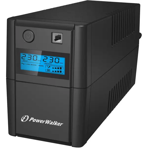 Power Walker UPS Power Walker VI 850 SHL, 850VA, 480W, Line-Interactive, AVR, 2x Schuko, USB, Negru