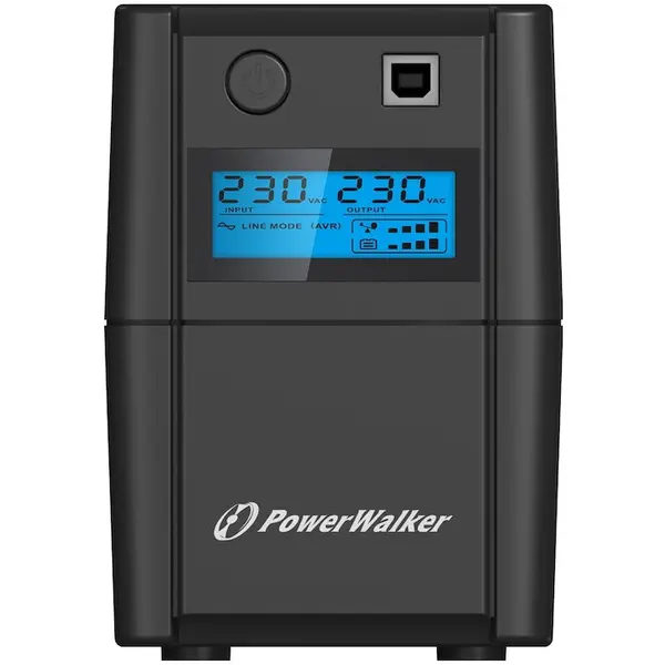 Power Walker UPS Power Walker VI 850 SHL IEC, Line-interactive 850VA/480W, Negru