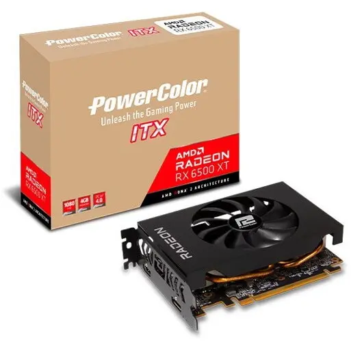 POWERCOLOR Placa video PowerColor Radeon RX 6500 XT ITX 4GB GDDR6 64-bit