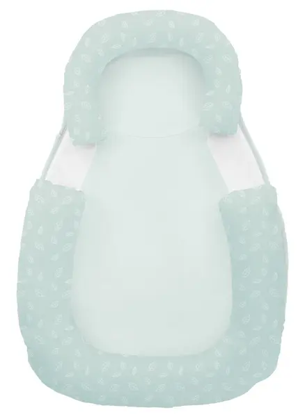Poziționer pentru copii KikkaBoo cu spumă cu memorie - Frunze, verde