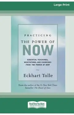 Practicing the Power of Now: Essential Teachings, Meditations, And Exercises From the Power of Now (16pt Large Print Edition) - Eckhart Tolle