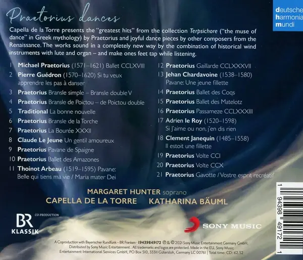 Praetorius Dances | Capella de la Torre, Margaret Hunter, Various Artists