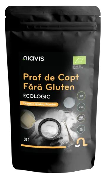 Praf de copt ecologic fara gluten, 50g, Niavis