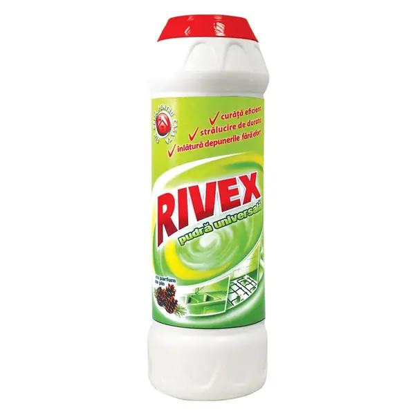 Praf de curățat Rivex Universal suprafețe 500 g parfum pin Praf de curățat Rivex Universal suprafețe 500 g parfum pin