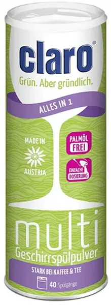 Praf pentru mașina de spălat vase Claro - Multi, Tot în 1, 800 g
