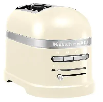 Prajitor de paine KitchenAid 5KMT2204EAC, 2 felii, 2500W (Crem)