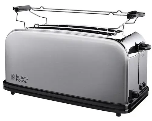Prajitor de paine Russell Hobbs Chester 23520-56, 1600 W, 4 felii, 2 fante lungi extra late (Inox)