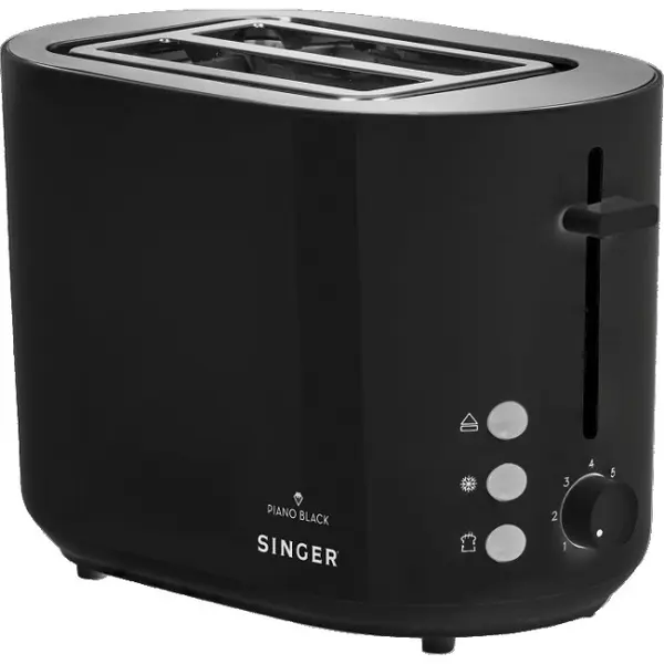 Prăjitor de pâine Singer - TO-850 PBL, 850W, 7 trepte, negru