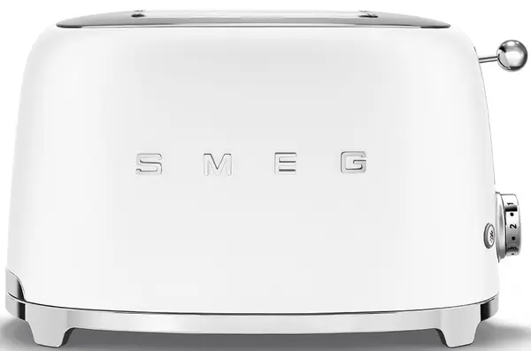 Prăjitor de pâine Smeg - TSF01WHMEU 50's Style, 950W, 6 viteze, alb mat