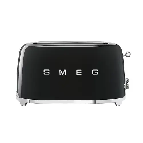 Prajitor de paine Smeg TSF02BLEU, 1500W, 2 felii, 6 Trepte pentru rumenire (Negru)