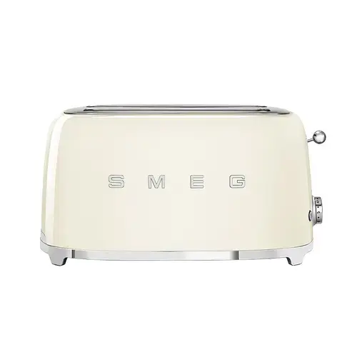 Prajitor de paine Smeg TSF02CREU, 1500W, 2 felii, 6 Trepte pentru rumenire (Crem)