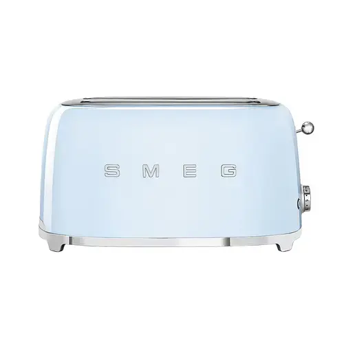 Prajitor de paine Smeg TSF02PBEU, 1500W, 4 felii, 6 niveluri pentru rumenire (Albastru)