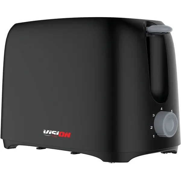 Prajitor de paine Vision Chef VPP700N, 700 W, 2 felii, 6 niveluri rumenire, Functie anulare, Negru