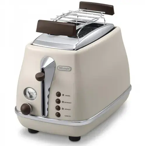 Prajitor paine Delonghi CTOV 2103.BG, 900W, 2 felii (Maro)