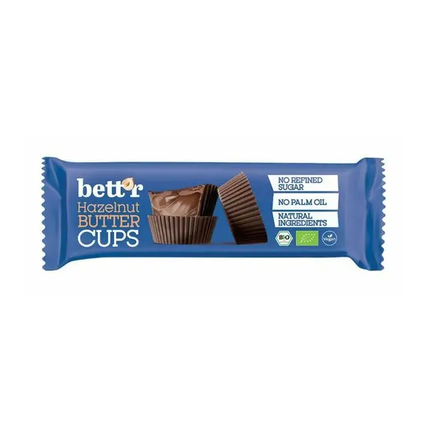 Praline cu crema de alune de padure bio 3buc x 13g Bettr