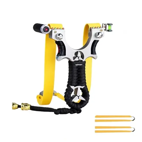 Prastie de precizie multifunctionala cu laser, DEPOX , metal, 2 elastice de rezerva, negru, 11 cm