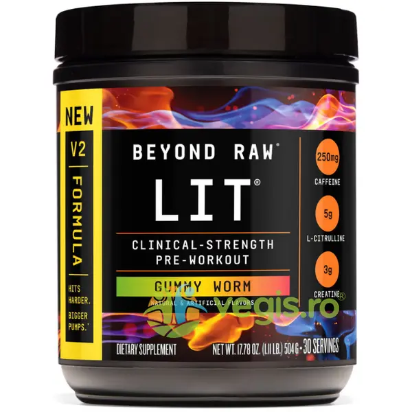 Pre-Workout cu Aroma de Jeleuri LIT V2 504g
