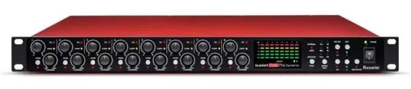 Preamplificator Focusrite - Scarlett OctoPre Dynamic, roșu/negru