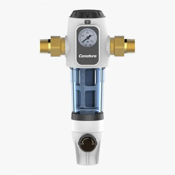 Prefiltru apa Canature cu sita inox si manometru din seria M