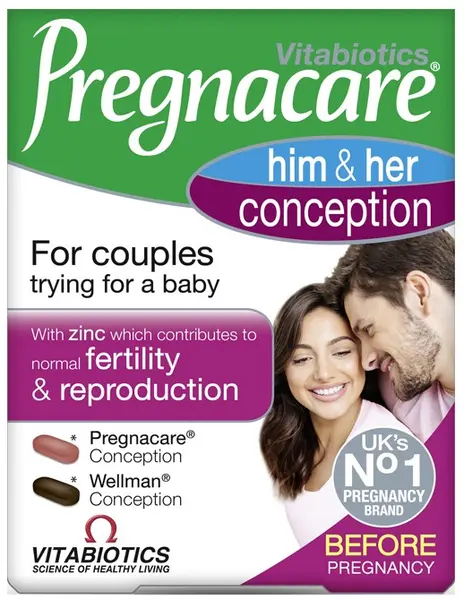 Pregnacare Him & Her Conception, 60 tablete, Vitabiotics