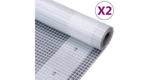 Prelate Leno, 2 buc., alb, 3x6 m, 260 g/m²