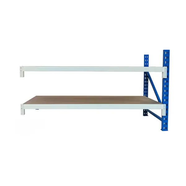 Prelungire pentru masa de lucru industriala cu placaj L2000 x D600 x H1000 mm-200kg/nivel BLUE & WHITE
