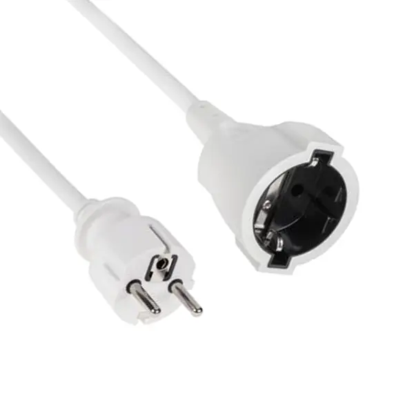Prelungitor 1 priză Schuko, 5 m, 3x1,5 mm², 10A/3500W, alb, TED Electric TED004178