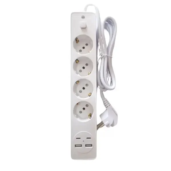 Prelungitor 3,4 sau 5 prize + 2 porturi USB si 2 porturi USB C