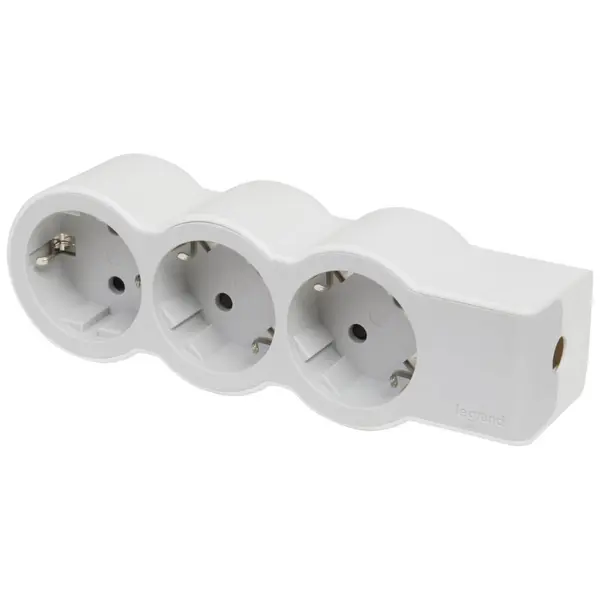 Prelungitor 3P 0m fara cordon standard 3x2P+T alb-gri Legrand 694573