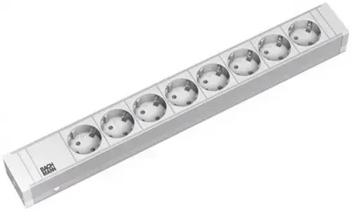 Prelungitor Bachmann 333.601, 8 x Schuko, 2m