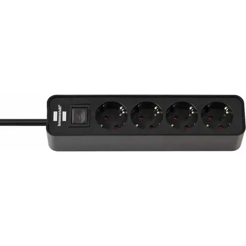 Prelungitor Brennenstuhl 1153240000, 4 prize, 1.5m, Switch On/Off (Negru)