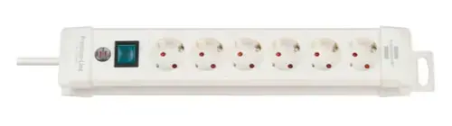 Prelungitor Brennenstuhl 154786 Premium-Line, 6 prize Schuko, 3m, intrerupator (Alb)