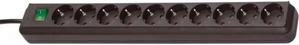 prelungitor brennenstuhl eco-line 10 prize, 3m h05vv-f 3g1,5 negru