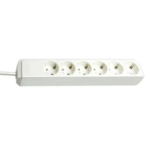 Prelungitor Brennenstuhl Eco-Line 6 Way, 6 prize, 1.5 m (Alb)